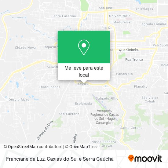 Franciane da Luz mapa