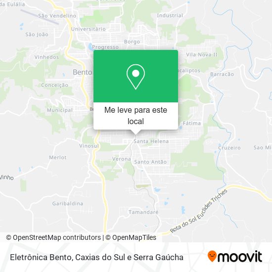 Eletrônica Bento mapa
