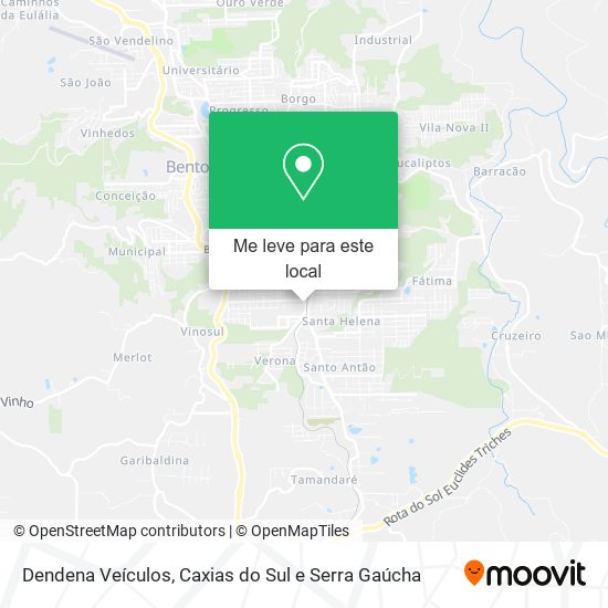 Dendena Veículos mapa