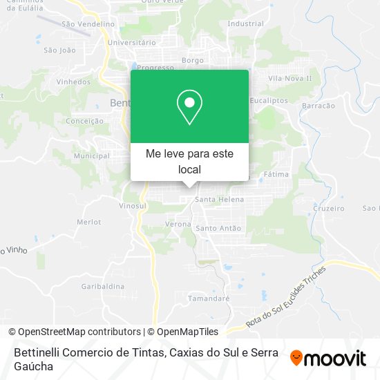 Bettinelli Comercio de Tintas mapa