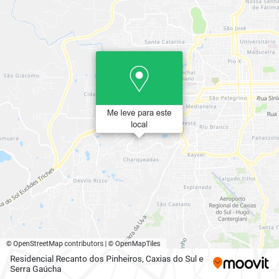 Residencial Recanto dos Pinheiros mapa