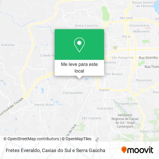 Fretes Everaldo mapa