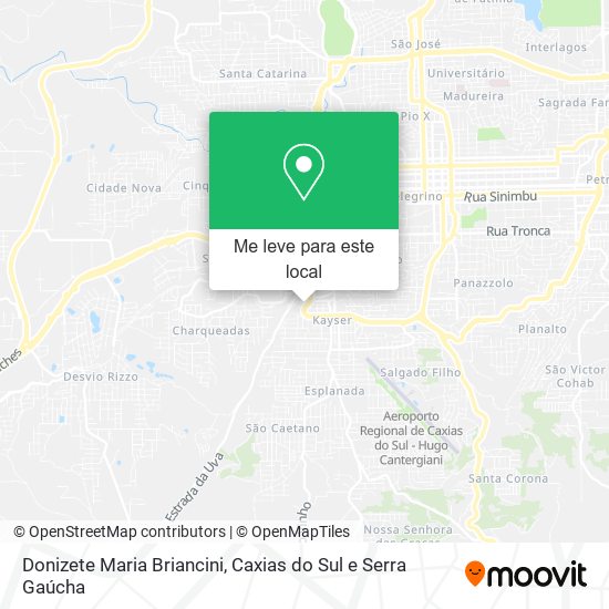 Donizete Maria Briancini mapa