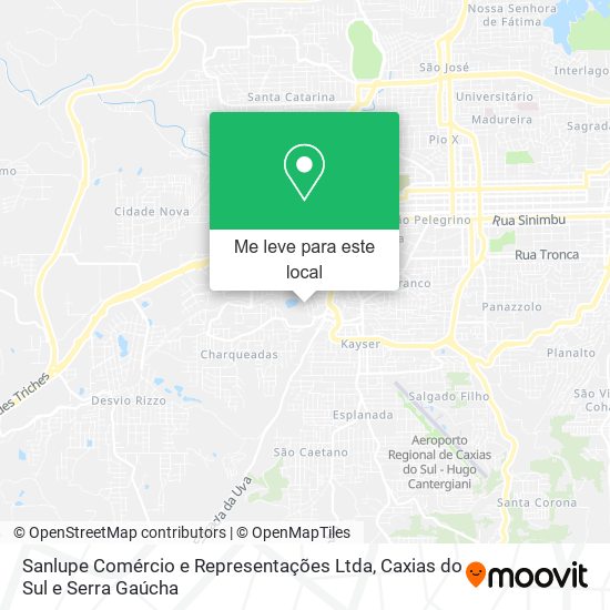 Sanlupe Comércio e Representações Ltda mapa