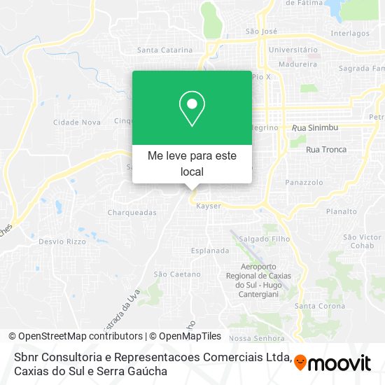 Sbnr Consultoria e Representacoes Comerciais Ltda mapa