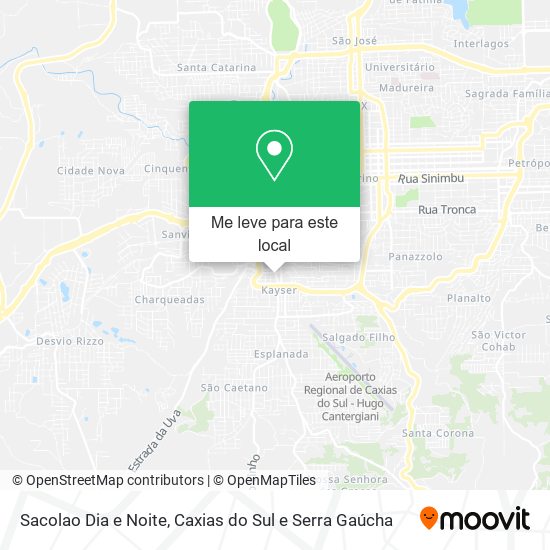 Sacolao Dia e Noite mapa