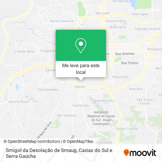 Smigol da Desolação de Smaug mapa