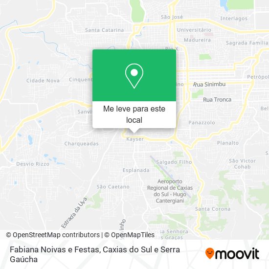 Fabiana Noivas e Festas mapa