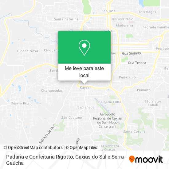 Padaria e Confeitaria Rigotto mapa
