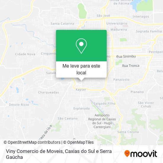 Viny Comercio de Moveis mapa
