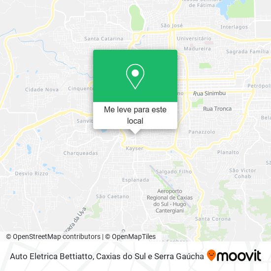 Auto Eletrica Bettiatto mapa
