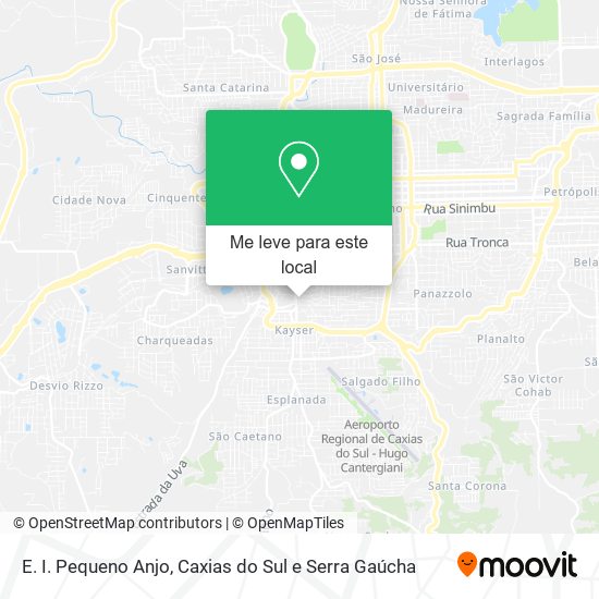 E. I. Pequeno Anjo mapa