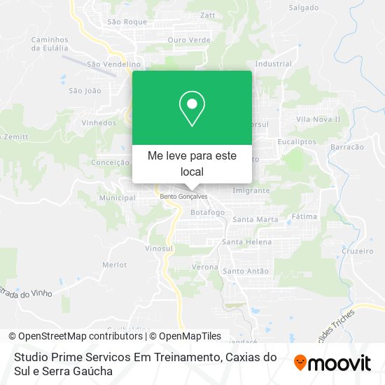 Studio Prime Servicos Em Treinamento mapa