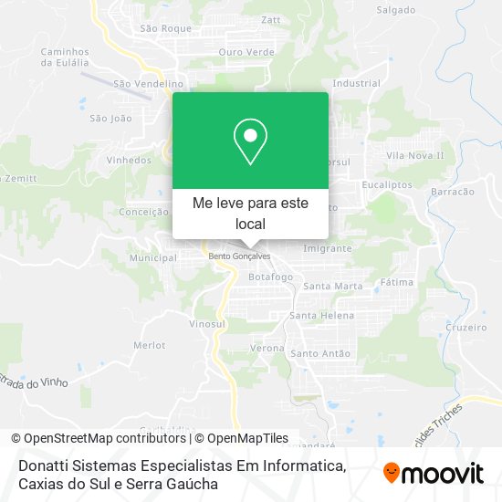 Donatti Sistemas Especialistas Em Informatica mapa