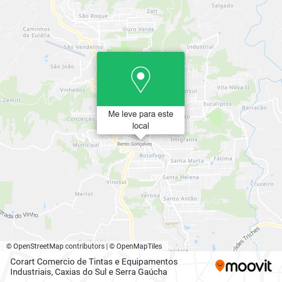 Corart Comercio de Tintas e Equipamentos Industriais mapa