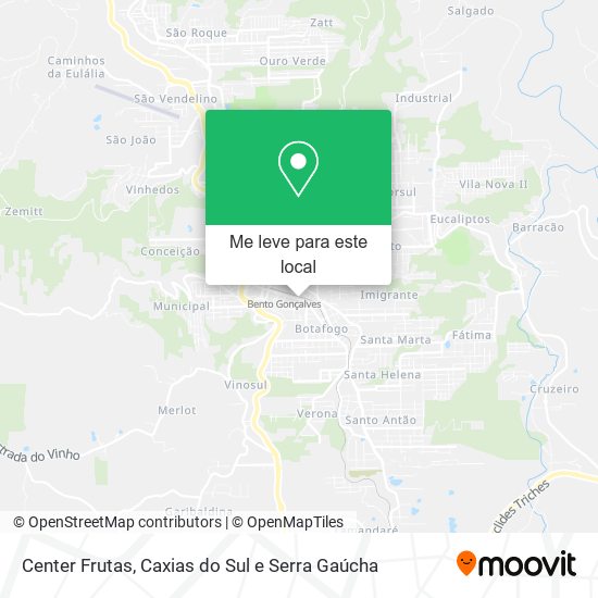Center Frutas mapa