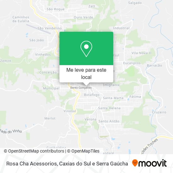 Rosa Cha Acessorios mapa