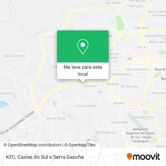 KFC mapa