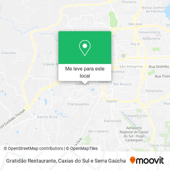Gratidão Restaurante mapa