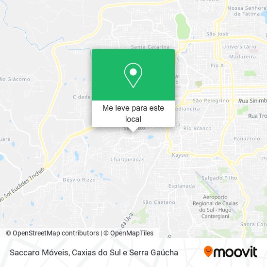 Saccaro Móveis mapa