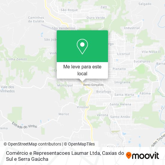 Comércio e Representacoes Laumar Ltda mapa