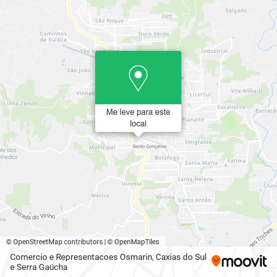 Comercio e Representacoes Osmarin mapa