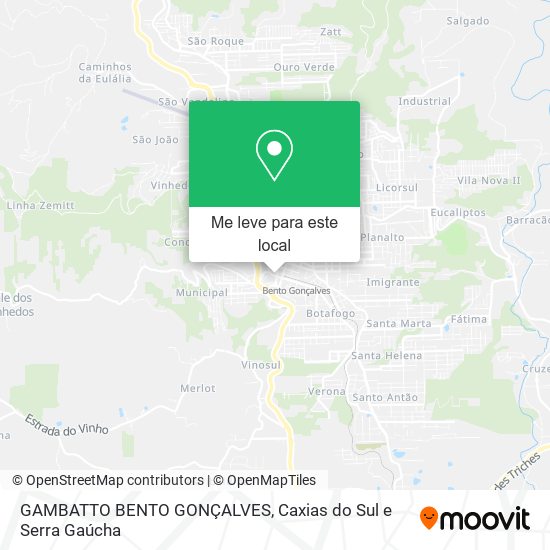 GAMBATTO BENTO GONÇALVES mapa