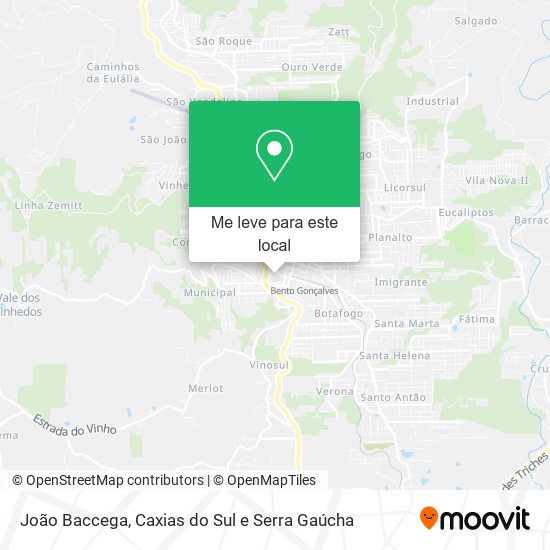 João Baccega mapa