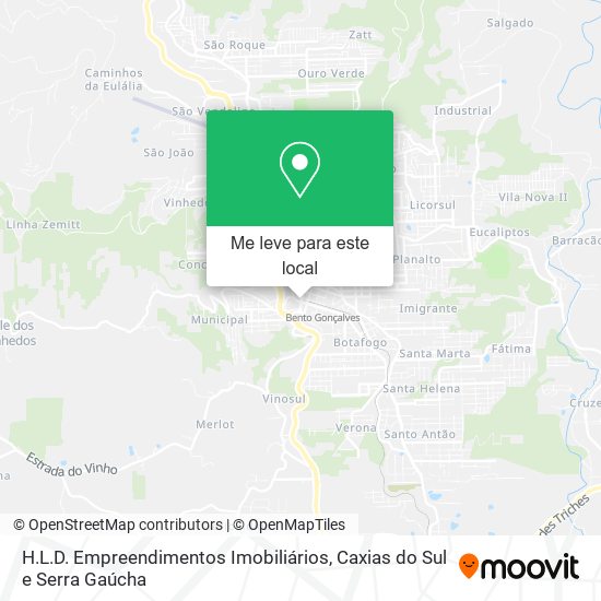 H.L.D. Empreendimentos Imobiliários mapa