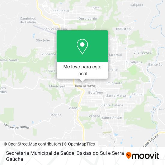 Secretaria Municipal de Saúde mapa