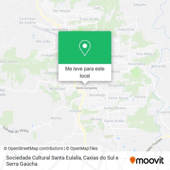 Sociedade Cultural Santa Eulalia mapa