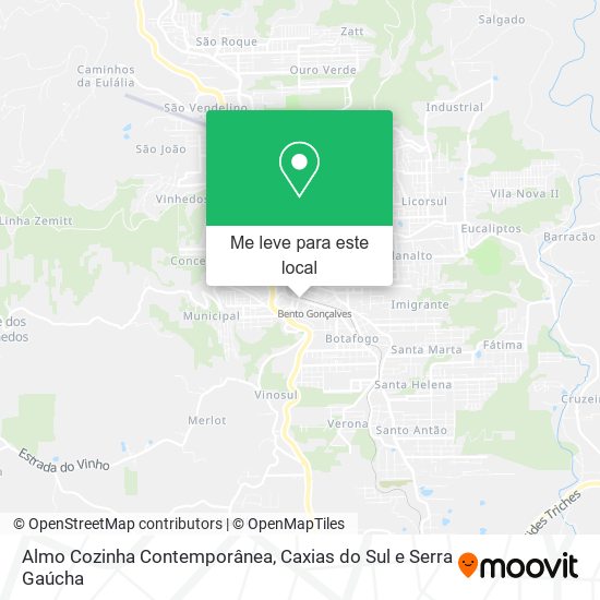 Almo Cozinha Contemporânea mapa
