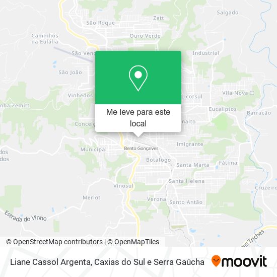 Liane Cassol Argenta mapa