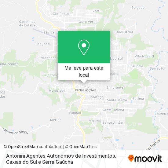 Antonini Agentes Autonomos de Investimentos mapa