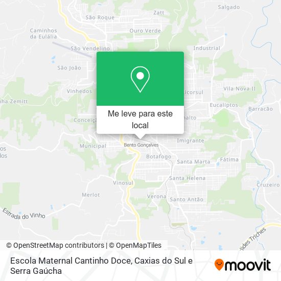Escola Maternal Cantinho Doce mapa