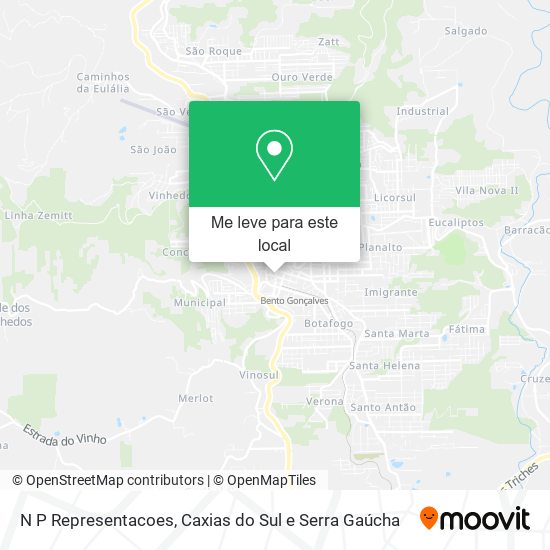 N P Representacoes mapa