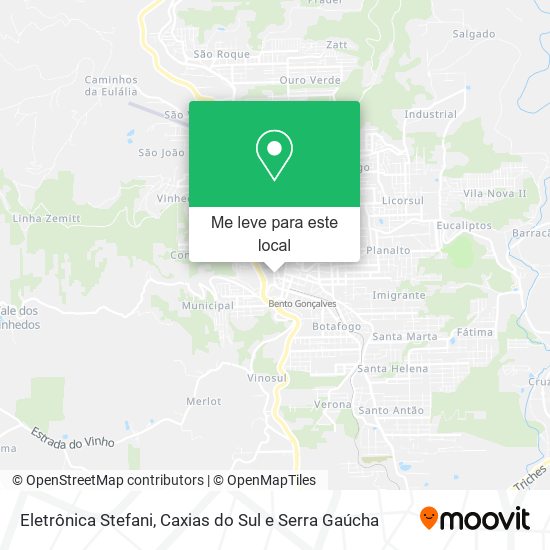 Eletrônica Stefani mapa