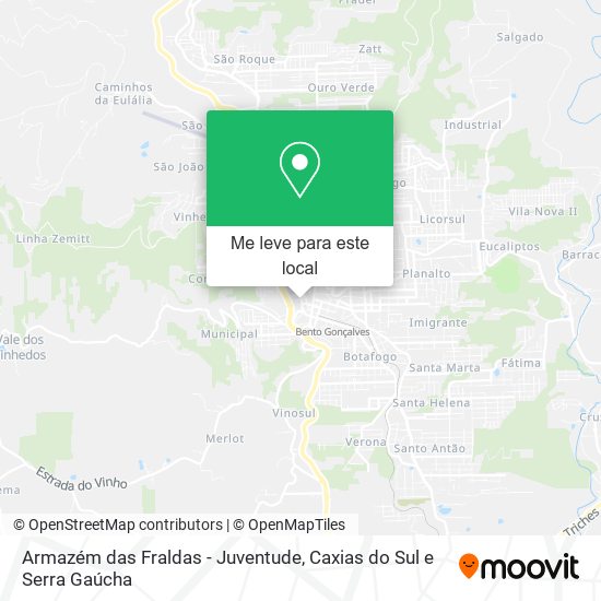 Armazém das Fraldas - Juventude mapa