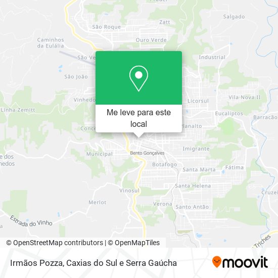 Irmãos Pozza mapa