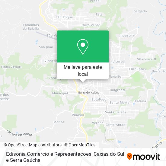 Edisonia Comercio e Representacoes mapa