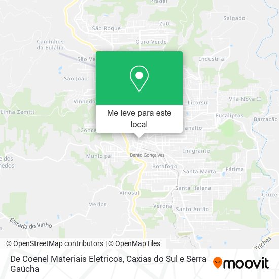 De Coenel Materiais Eletricos mapa