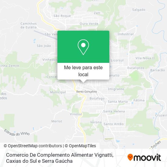 Comercio De Complemento Alimentar Vignatti mapa