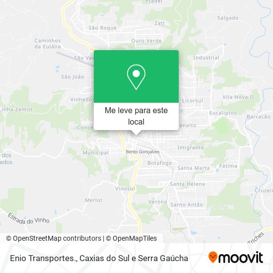 Enio Transportes. mapa