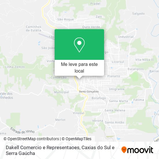 Dakell Comercio e Representaoes mapa