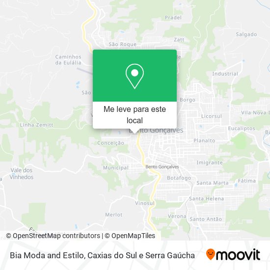 Bia Moda and Estilo mapa