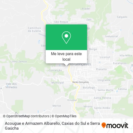 Acougue e Armazem Albarello mapa