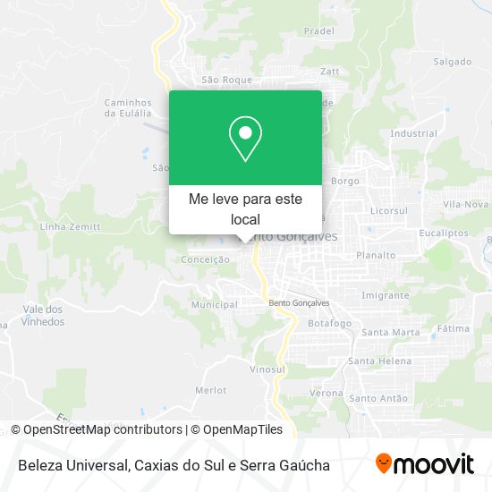 Beleza Universal mapa