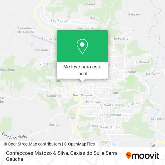 Confeccoes Matozo & Silva mapa