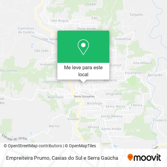 Empreiteira Prumo mapa