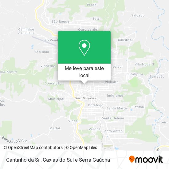 Cantinho da Sil mapa